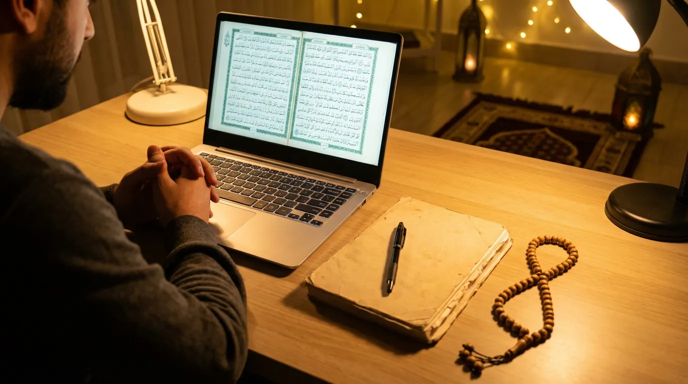 Apprendre le Coran et l’arabe en ligne pendant le Ramadan.