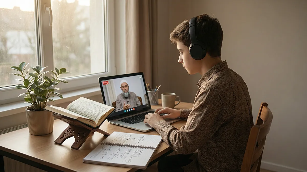 Apprendre la récitation du Coran avec un qari en ligne.