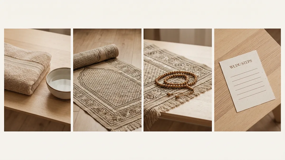 Comment faire la Salat Istikhara étape par étape avec tapis de prière.