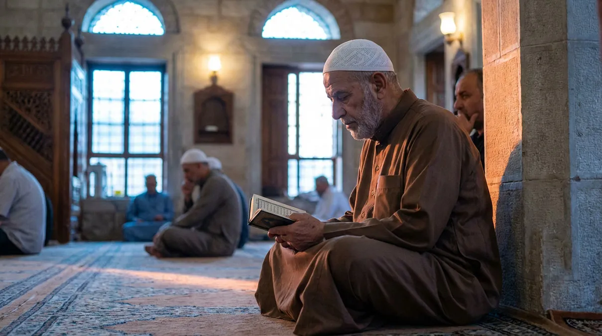 Homme organisant ses sessions pour lire le Coran en entier sans s'épuiser.