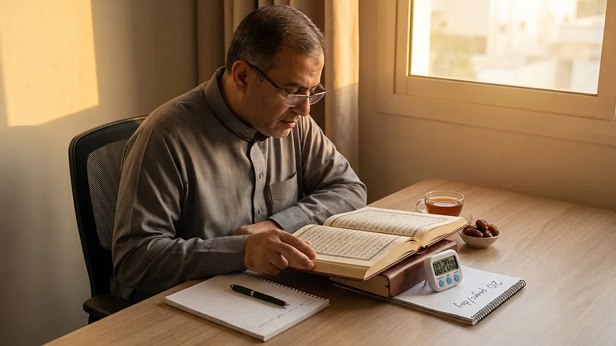 Comment terminer le Coran pendant Ramadan 2026 : pages par jour et organisation.