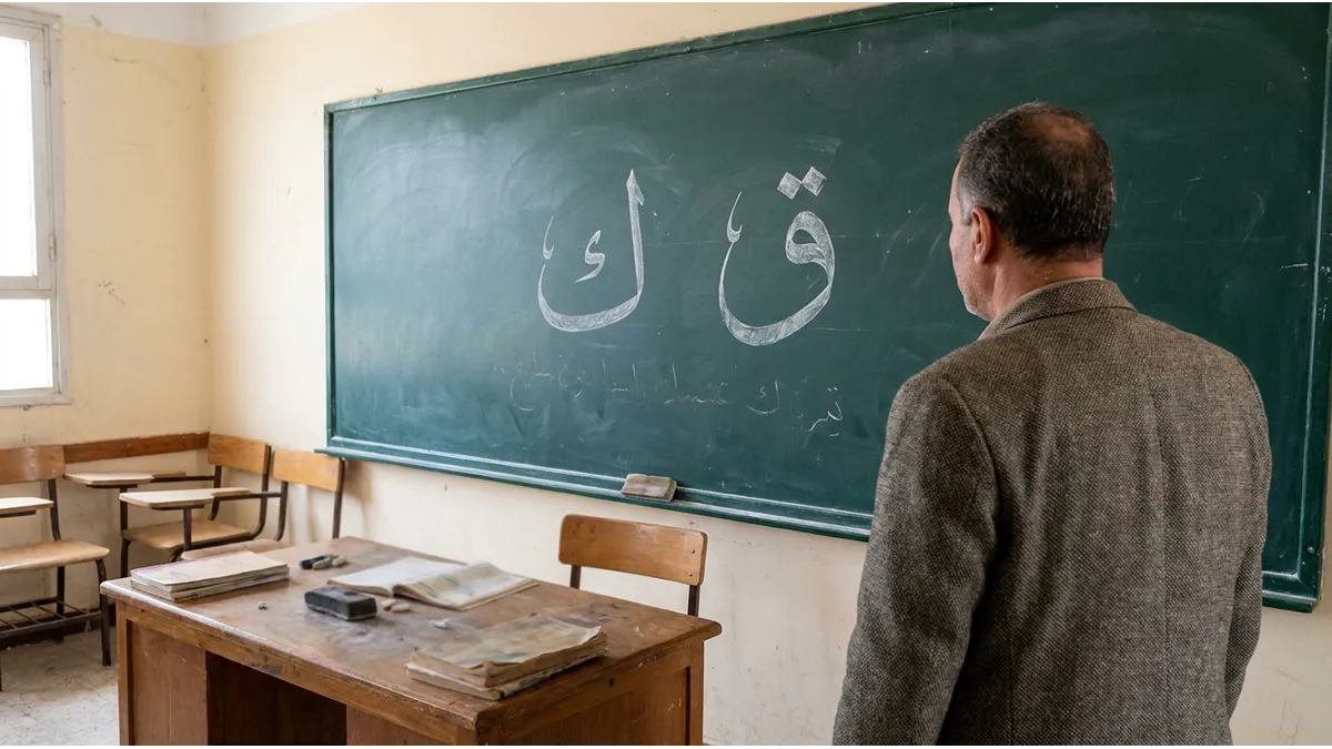 Comparaison visuelle entre Qaf et Kaf, deux lettres arabes difficiles pour les francophones.
