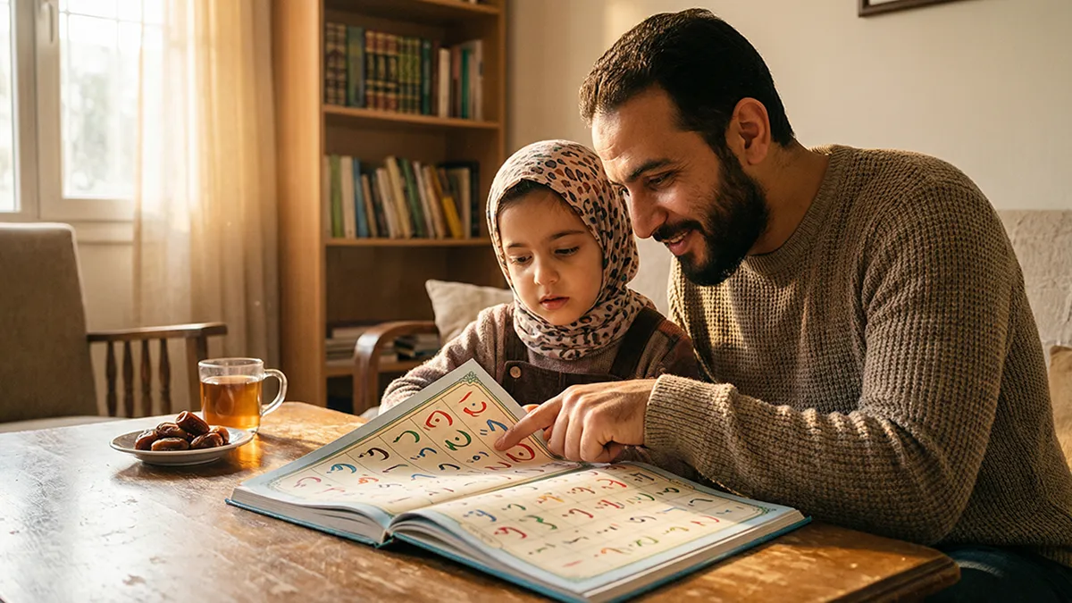 Enseigner la Méthode Nourania aux enfants pour apprendre à lire l’arabe