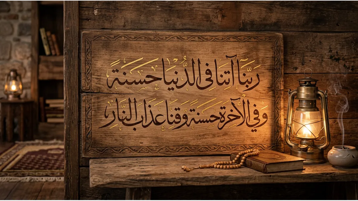 Liste visuelle des invocations du soir en arabe