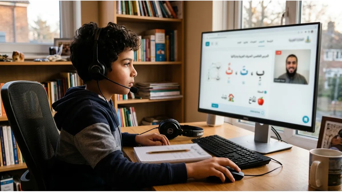 Les cours Talqeeny complètent parfaitement la routine d'arabe pour enfant à la maison.
