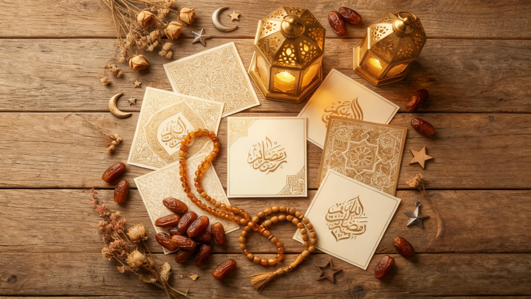 Vœux Ramadan Kareem en français pour famille amis et collègues.