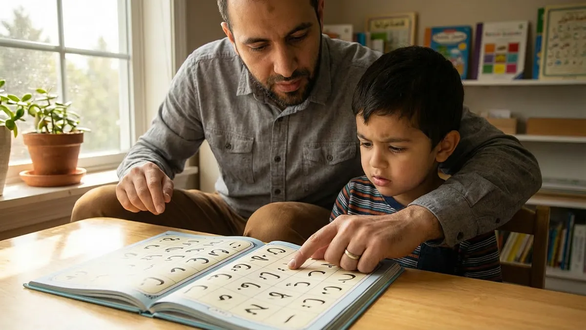Enseigner la Méthode Nourania aux enfants pour apprendre à lire l’arabe correctement