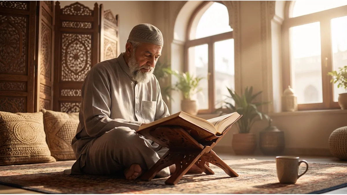 Apprendre le Coran en 15 minutes par jour avec un homme concentré